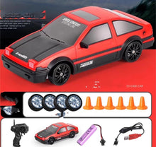 Load image into Gallery viewer, 2.4G Drift Rc Car 4WD RC Drift Car Toy Remote Control GTR Model AE86 Vehicle Car RC Racing Car Toy For Children Christmas Gifts