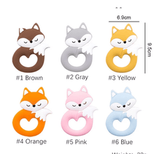 Load image into Gallery viewer, New Sets Baby Silicone Teether Rodent Silicone Animal Fox Teeth Chew Children Goods