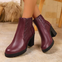 Load image into Gallery viewer, Point Toe Block Heel Boots | Sleek Pointed Heel Ankle Boot