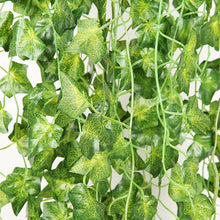 Load image into Gallery viewer, 90cm Artificial Green Hanging Ivy Leaves Radish Seaweed Grape Fake Flowers Vine Home Garden Wall Party Decoration Fake Hanging Fake Ivy Vine for Wall House Room Indoor Outdoor Decoration