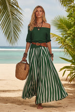 Load image into Gallery viewer, Women's Off-Shoulder Top & Slit Maxi Skirt Set