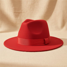 Load image into Gallery viewer, Wide Brim Bell Crown Wool Hat – Unisex Sun & Warmth Hat