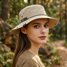 Load image into Gallery viewer, Leather Brim Letter Pattern Fisherman Hat