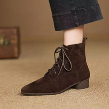 Load image into Gallery viewer, Maillard Matte Pointed Low-Heel Ankle Boots Women