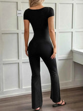 Load image into Gallery viewer, Lace Detail Cap : Sleeve Jumpsuit