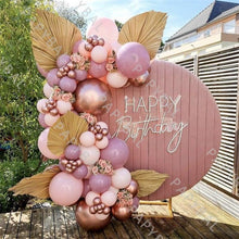 Load image into Gallery viewer, 91Pcs Rose Gold Retro Pink & Gold Latex Balloons For Wedding Birthday Party Decoration And Baby Shower