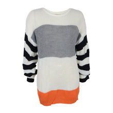 Load image into Gallery viewer, Mixed Striped Oversized Sweater
