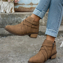 Load image into Gallery viewer, Women’s Retro High-Heel Ankle Boots – Chic Suede Single Boots