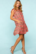 Load image into Gallery viewer, Full Size Ruffled Printed Dress with Side Pockets For Women – Trendy Ruffled Dress, Stylish Printed Dress, Pocketed Ruffled Dress, Casual Printed Dress, Functional Dress with Pockets, Flattering Ruffled Dress, Chic Printed Dress with Pockets