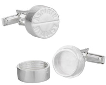 Load image into Gallery viewer, Solid Sterling Aspirin Cufflinks - Great Doctor Gift