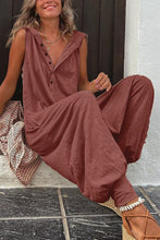 Load image into Gallery viewer, Women’s Sleeveless Hooded Relaxed Fit Jumpsuit
