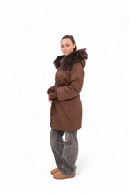 Load image into Gallery viewer, Genuine Fur Trim Down Fill Coat