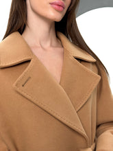 Load image into Gallery viewer, Monique Tailored Cashmere Wool Blend Coat in Bluff