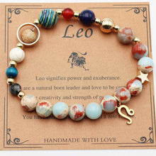 Load image into Gallery viewer, Twelve Constellations Bracelets - Natural Stone Beaded Bracelets with Eight Planet Designs