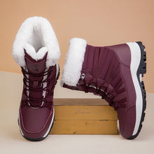 Load image into Gallery viewer, Women’s Winter Fleece-Lined Thicker Non-Slip Cotton-Padded Outdoor Mid-Boots