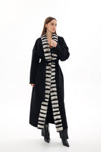 Load image into Gallery viewer, Genuine French Orylag Fur Italian Cashmere Wool Coat