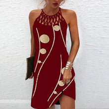 Load image into Gallery viewer, Fashion Print Dress Casual Halterneck Dresses For Women Summer Clothes