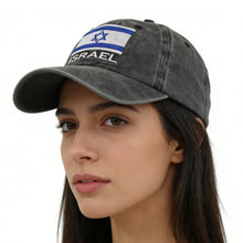 Load image into Gallery viewer, Israel Flag Adjustable Baseball Cap