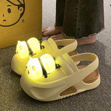 Load image into Gallery viewer, Mandotos Panda Lamp Light Up Slippers Sandals For Women EVA Comfort Non Slip Sole Summer