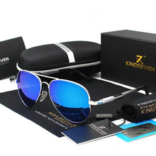 Load image into Gallery viewer, Aviation Luxury Aluminum Magnesium Gold Fashion Polarized Lens Sunglasses Men/Women Driving Mirror Sunglasses Military Style