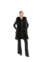 Load image into Gallery viewer, Genuine Polar Fox Fur Vest 90 cm