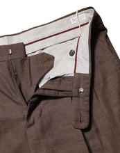 Load image into Gallery viewer, Brunello Cucinelli Brown Wool Mid Waist Dress Trouser Pants