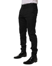 Load image into Gallery viewer, Dolce & Gabbana Black Cotton Formal Dress Men Trouser Pants