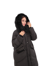 Load image into Gallery viewer, Genuine Fur Trim Down Fill Coat