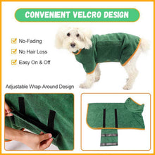 Load image into Gallery viewer, Absorbent Pet Bathrobe With Waist-wrapped Microfiber