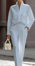 Load image into Gallery viewer, Women's Casual Polyester Top & Pants Co-ord Set
