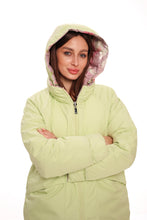Load image into Gallery viewer, Reversible Demi-Season Jacket in Iris/Lemongrass