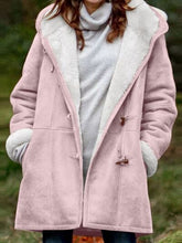 Load image into Gallery viewer, Full Size Pocketed Long Sleeve Hooded Toggle Jacket – Stylish & Functional Outerwear for Women
