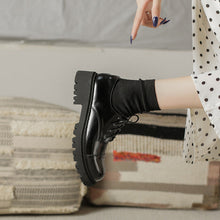 Load image into Gallery viewer, Women’s Solid-Color Retro Slip-On Platform Shoes