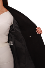 Load image into Gallery viewer, Opéra Cashmere Blend Overcoat in Black