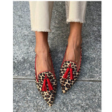 Load image into Gallery viewer, Cow Print Tassel Pumps Women | Casual Slip-On Style
