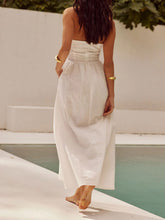 Load image into Gallery viewer, Black Ruched Halter Neck Midi Dress Sleek & Sophisticated Dress For Women