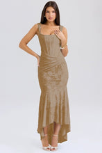 Load image into Gallery viewer, Mozision Off-shoulder Backless Sexy Evening Dress For Women Purple Sleeveless Strapless Ruched Bodycon Club Party Dress