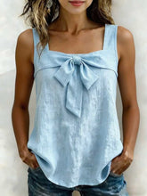 Load image into Gallery viewer, Women's Square-Neck Wide-Strap Sleeveless Tank Top