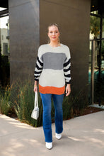 Load image into Gallery viewer, Mixed Striped Oversized Sweater