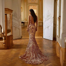 Load image into Gallery viewer, Female Creative V-neck Heavy Industry Dress