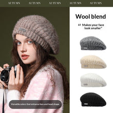 Load image into Gallery viewer, Women’s Cozy Wool Knit Beanie – Soft Warm Fall & Winter Hat