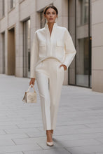 Load image into Gallery viewer, Women's Urban Commuter Pocketed Long-Sleeve Top & Pants Two-Piece Set