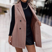 Load image into Gallery viewer, 🖤 Women’s Sleeveless Blazer Vest – Trendy Business Casual