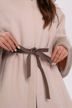 Load image into Gallery viewer, Genuine Mink Fur Double Face Wool Poncho