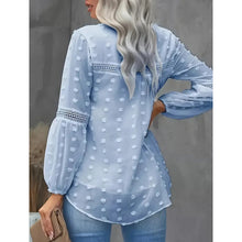 Load image into Gallery viewer, Women’s Long‑Sleeve V‑Neck Business Casual Blouse