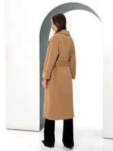 Load image into Gallery viewer, Monique Tailored Cashmere Wool Blend Coat in Bluff