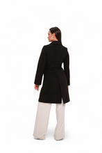 Load image into Gallery viewer, Lafayette Cashmere Blend Overcoat in Black