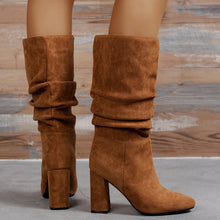 Load image into Gallery viewer, European & American Slip-On High Heel Fashion Boots – Women’s Elegant Booties