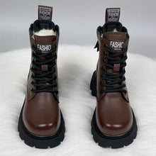 Load image into Gallery viewer, Women’s Padded Insulated Winter Boots – Stylish Thick Sole Snow Boots