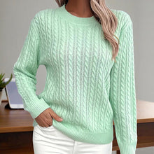 Load image into Gallery viewer, Women’s Textured Crew‑Neck Pullover Top